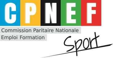 Logo CPNEF Sport, Commission paritaire nationale emploi formation de la branche du sport